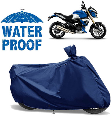 OliverX Waterproof Two Wheeler Cover for Mahindra(Blue)