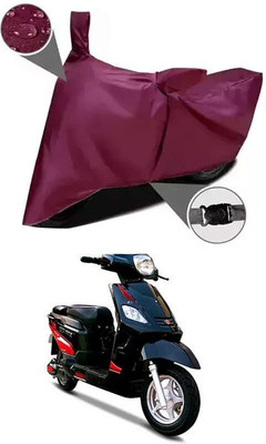 KEDIT Two Wheeler Cover for Hero(Electric NYX HS500 ER, Maroon)