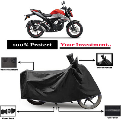 Amexride Two Wheeler Cover for Suzuki(Gixxer Special Edition, Black)