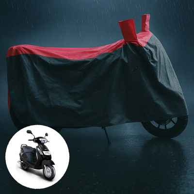 PAGORA Waterproof Two Wheeler Cover for Mahindra(Duro DZ, Grey, Red)