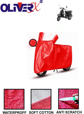 AUTOCAD Waterproof Two Wheeler Cover for TVS(Star Euro, Red)