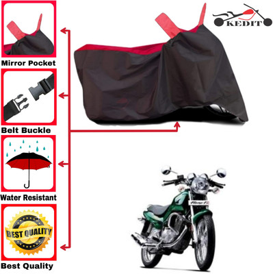 AASHTIK MART Two Wheeler Cover for TVS(Fiero F2, Red, Black)