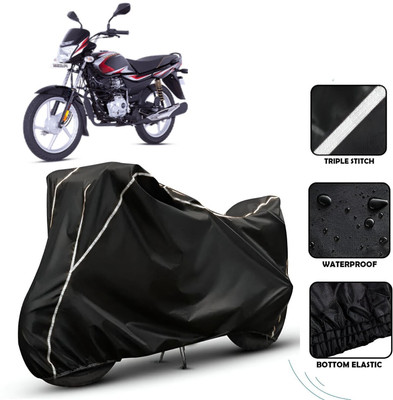 OliverX Waterproof Two Wheeler Cover for Bajaj(Platina, Black)