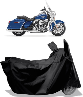 Amexride Two Wheeler Cover for Harley Davidson(Road King, Black)