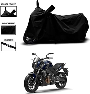 HWSXQAE Waterproof Two Wheeler Cover for Bajaj(Dominar 400 BS6, Black)