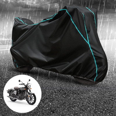 CODOKI Waterproof Two Wheeler Cover for Royal Enfield(Classic Gunmetal, Black)