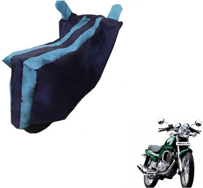 Mdstar Waterproof Two Wheeler Cover for TVS(Fiero F2, Black, Blue)