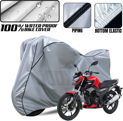 xodi Waterproof Two Wheeler Cover for TVS(Raider, Silver, Black)