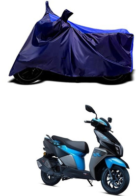 VESMEI Two Wheeler Cover for TVS(Scooty, Blue)