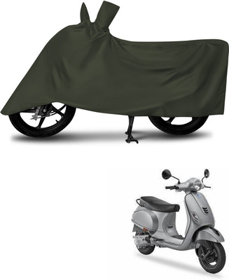 DeepShakshi AUTOMOTIVE Waterproof Two Wheeler Cover for Vespa(Urban Club, Green)