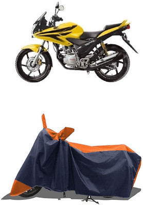 SUGASHRI Waterproof Two Wheeler Cover for Honda(CBF Stunner, Orange, Blue)