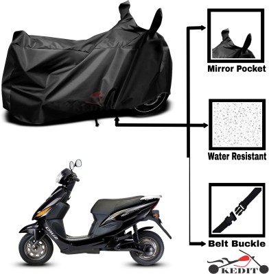 KEDIT Two Wheeler Cover for Hero(Electric Cruz, Black)