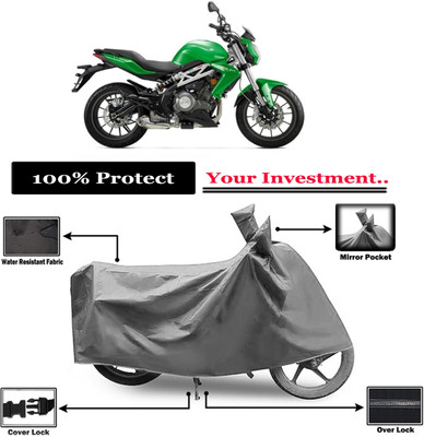 Amexride Two Wheeler Cover for Benelli(TNT 300, Grey)