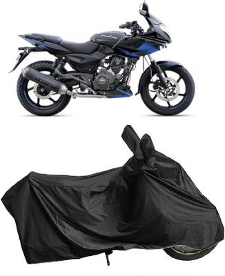 DIGGU Two Wheeler Cover for Bajaj(Pulsar 220 DTS-i, Black)