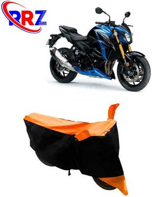 RRZ Waterproof Two Wheeler Cover for Suzuki(GSX-S750, Black, Orange)