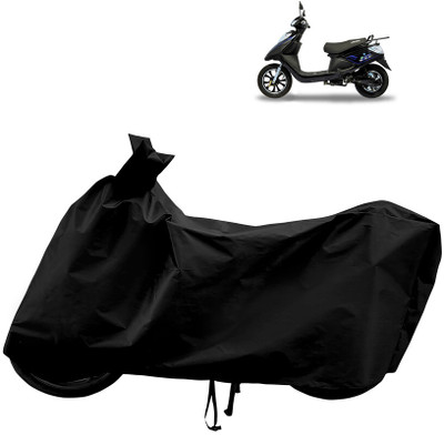 Horseyaart Waterproof Two Wheeler Cover for Ampere(V 48 BS6, Black)