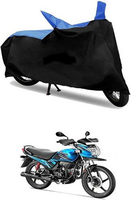 MMSSTAR Waterproof Two Wheeler Cover for Hero(Passion Pro TR, Blue, Black)