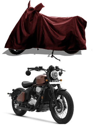 GROFATIK Two Wheeler Cover for JAWA(42, Maroon)
