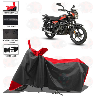 sowelar Waterproof Two Wheeler Cover for Bajaj(CT 125X, Red, Black)