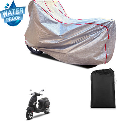 GOSHIV-car and bike accessories Waterproof Two Wheeler Cover for Vespa(SXL 125 BS6, Silver)