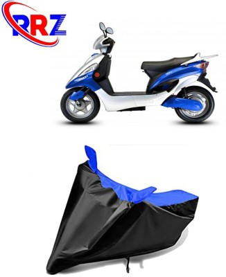 RRZ Waterproof Two Wheeler Cover for Hero(Electric Maxi, Black, Blue)