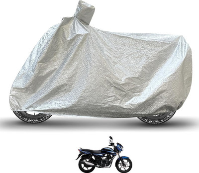 Caronix Waterproof Two Wheeler Cover for Bajaj(Discover 135, Silver)