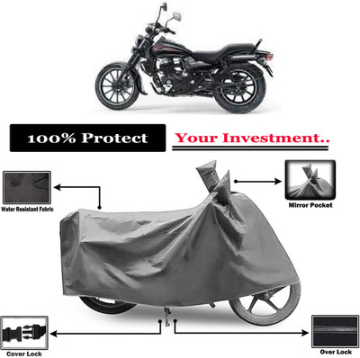 Amexride Two Wheeler Cover for Bajaj(Avenger 400, Grey)