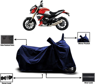 Amexride Two Wheeler Cover for Mahindra(MOJO XT 300, Blue)