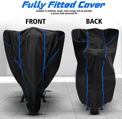 AutoGalaxy Waterproof Two Wheeler Cover for Bajaj(Pulsar 125, Black)