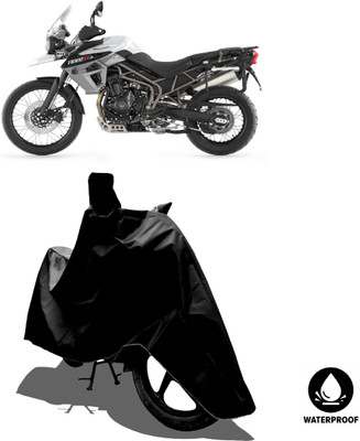 Amexride Waterproof Two Wheeler Cover for Triumph(Tiger 800 XCA, Black)