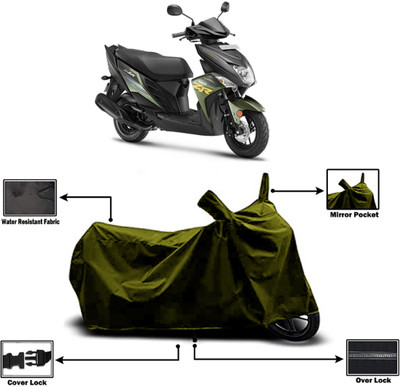 Amexride Two Wheeler Cover for Yamaha(Cygnus Ray ZR BS6, Green)