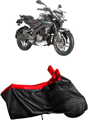 Autofly Waterproof Two Wheeler Cover for Bajaj(Pulsar 200NS FI, Red, Black)