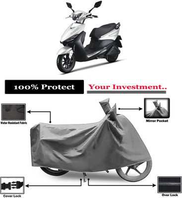 Amexride Two Wheeler Cover for Indus(Yo, Grey)