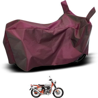 GOSHIV-car and bike accessories Waterproof Two Wheeler Cover for Royal Enfield(Bullet Trials 500, Maroon)