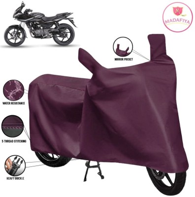 MADAFIYA Waterproof Two Wheeler Cover for Bajaj(Pulsar 220F, Maroon)