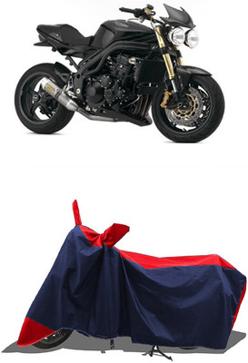 SUGASHRI Waterproof Two Wheeler Cover for Triumph(Speed Triple ABS, Red, Blue)