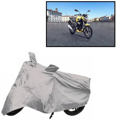 RAAMKM Waterproof Two Wheeler Cover for TVS(Raider, Silver)
