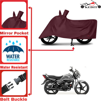 KEDIT Two Wheeler Cover for Hero(Splendor NXG, Maroon)