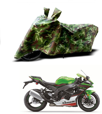 NIRUJI TRADERS Waterproof Two Wheeler Cover for Kawasaki(Ninja ZX 10R BS6, Multicolor)