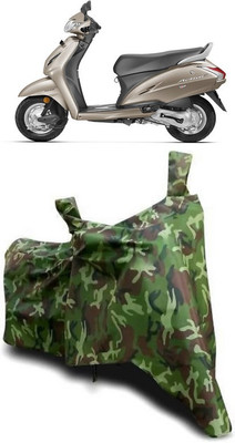 ATBROTHERS Waterproof Two Wheeler Cover for Honda(Activa 4G, Multicolor, Green)