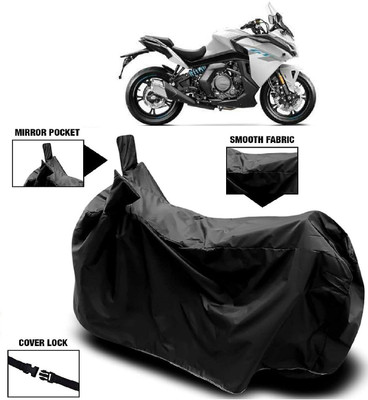 MMSSTAR Waterproof Two Wheeler Cover for CFMoto(650GT, Black)
