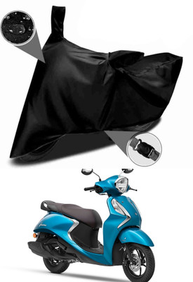 BigFly Waterproof Two Wheeler Cover for Yamaha(Fascino 125 BS6, Black)