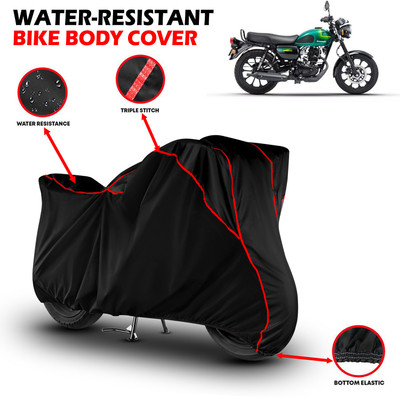 GKG Waterproof Two Wheeler Cover for Keeway(Flame SR125, Black, Red)