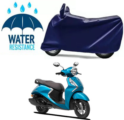 Furious3D Two Wheeler Cover for Yamaha(Fascino 125, Blue)