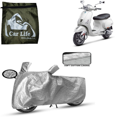 Car Life Two Wheeler Cover for Vespa(Vespa SXL 150, Silver)