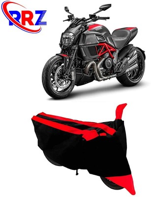 RRZ Waterproof Two Wheeler Cover for Ducati(Diavel, Black, Red)