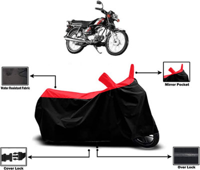 KEDIT Two Wheeler Cover for Hero Electric(CD 100 SS, Red)