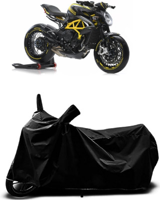OliverX Waterproof Two Wheeler Cover for MV Agusta(Dragster800 RR, Black)