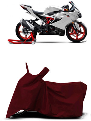 VESMEI Two Wheeler Cover for TVS(Apache RTR 310, Red)