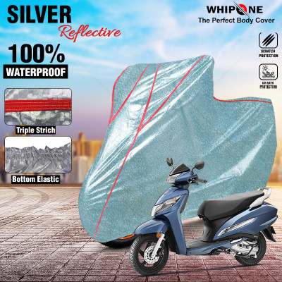 Whipone Waterproof Two Wheeler Cover for Honda(Activa 125, Silver)